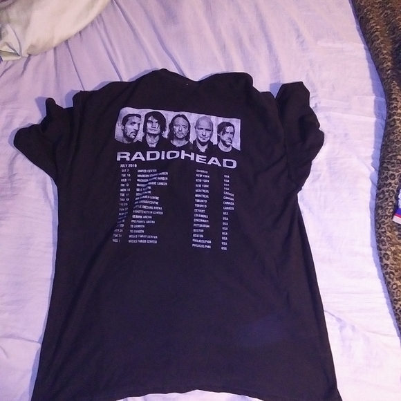 Billy joel x radiohead inside out misprint band tour t - Picture 5 of 6